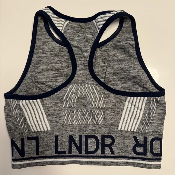 LNDR aero dynamic sports bra — grey marl — S/M - Picture 4 of 7